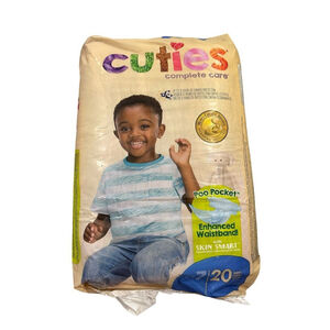 Cuties Baby Diapers Complete Care Size 7 Unisex 20 Count NEW Sealed Poo Pocket